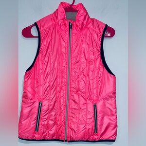 Lauren Ralph Lauren Hot Pink Quilted Vest Sz Small